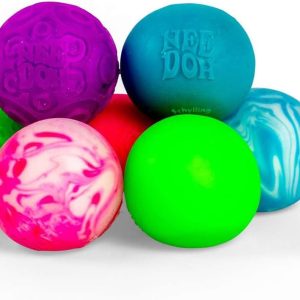Schylling NeeDoh Teenie Single - Sensory Squeeze Toy - Mini Groovy Glob - 1.25 Wide - Color May Vary (Pack of 1)