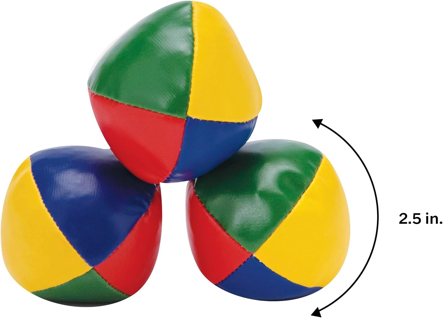 Schylling Classic Juggling Balls - Colorful Vinyl Toss-and-Catch Balls with Bead Filling - Includes 3 Balls and Instructions - Ages 5 and Up - Three Piece Set - Image 5