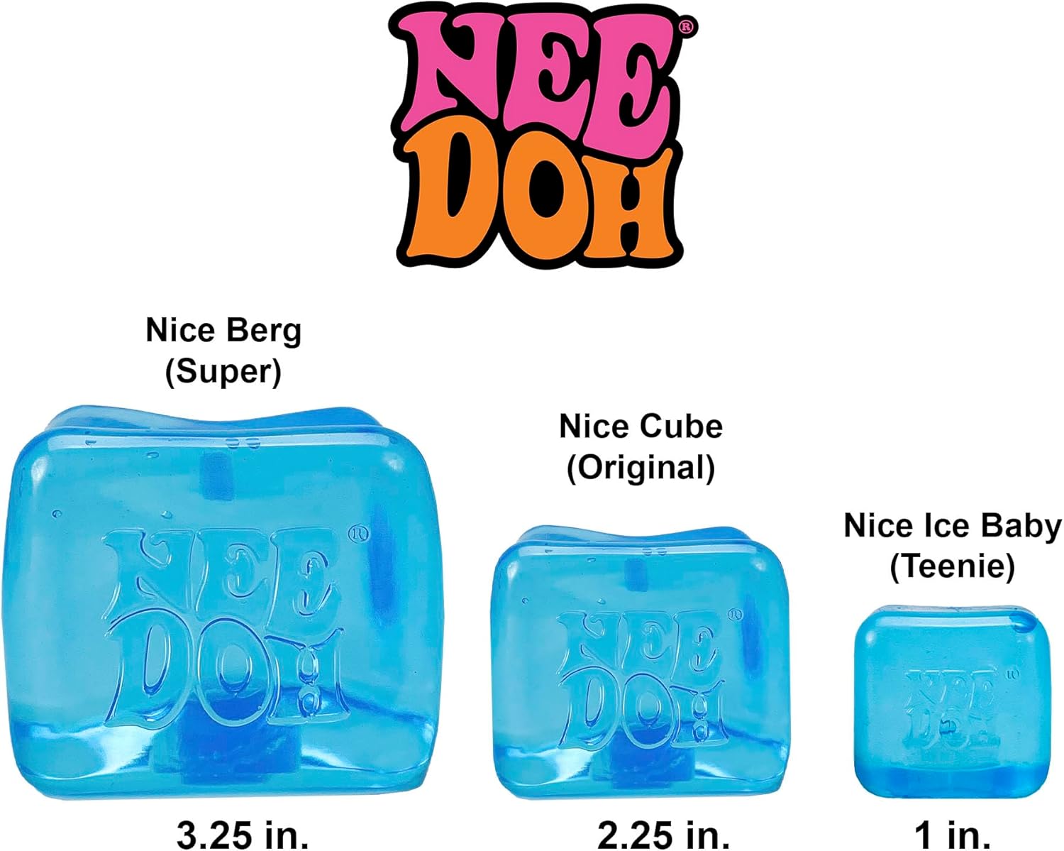 Schylling NeeDoh Nice Ice Baby - Sensory Squeeze Toy - Super Solid Squish - 1.25 Wide - Color May Vary (Pack of 1) - Image 7